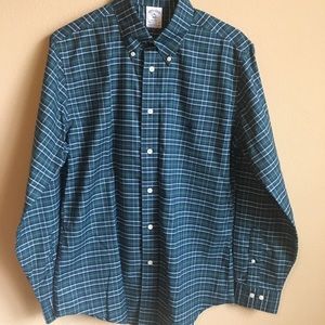 Green/Blue Plaid Dress Shirt